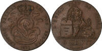 Belgien 5 Centimes Leopold I, Brussels, Kupfer, VZ, KM:5.1 -