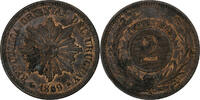 Uruguay 2 Centesimos Paris, Bronze, SS+, KM:12 -