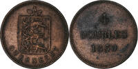 Guernsey 4 Doubles William IV, Soho Mint, Bronze, S+, KM:2 -