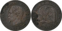 Frankreich 2 Centimes Napoleon III, Lyon, Bronze, S+, Gadoury:103 -