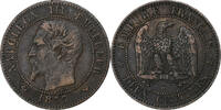 Frankreich 2 Centimes Napoleon III, Lille, Bronze, SS+, Gadoury:103 -
