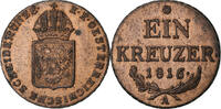 Österreich Kreuzer Franz I, Vienna, Kupfer, SS+, KM:2113 -