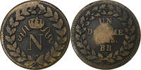 Frankreich Decime Napoleon I, Strasbourg, Bronze, S+, Gadoury:195 -