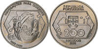 Portugal 200 Escudos Westward Navigation, Lisbon, Kupfer-Nickel, UNZ -