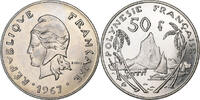 French Polynesia 50 Francs Paris, Nickel, UNZ, KM:7 -