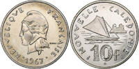 Neukaledonien 10 Francs Paris, PP, Nickel, UNZ+, KM:5 -