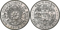 Bhutan Ngultrum Jigme Singye Wangchuck, Llantrisant, Kupfer-Nickel, UNZ -