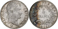 Frankreich 5 Francs Napoleon I, Strasbourg, Silber, SS, Gadoury:584 -