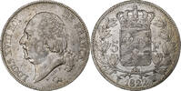 Frankreich 5 Francs Louis XVIII, Lille, Silber, SS, Gadoury:614 -