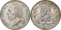 Frankreich 5 Francs Louis XVIII, Bordeaux, Silber, SS+, Gadoury:614 -