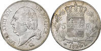 Frankreich 5 Francs Louis XVIII, Bayonne, Silber, SS+, Gadoury:614 -