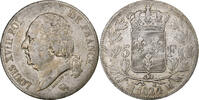 Frankreich 5 Francs Louis XVIII, Toulouse, Silber, SS+, Gadoury:614 -