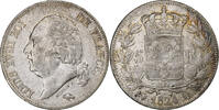 Frankreich 5 Francs Louis XVIII, Perpignan, Silber, SS+, Gadoury:614 -