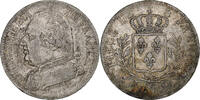 Frankreich 5 Francs Louis XVIII, Bayonne, Silber, S+, Gadoury:591 -