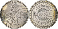 Frankreich 15 Euro Semeuse, Pessac, Silber, UNZ, KM:1535 -
