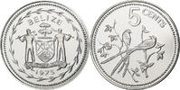Belize 5 Cents Franklin Mint, PP, Silber, STGL, KM:47a -