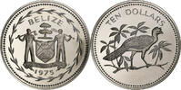 Belize 10 Dollars Franklin Mint, PP, Kupfer-Nickel, STGL, KM:45 -