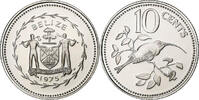 Belize 10 Cents Franklin Mint, PP, Kupfer-Nickel, STGL, KM:48 -