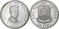 Philippinen 25 Piso Franklin Mint, PP, Silber, STGL, KM:211 -