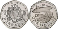 Barbados Dollar Franklin Mint, PP, Kupfer-Nickel, STGL, KM:14.1 -