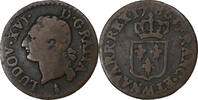 Frankreich Liard Louis XVI, Metz, Kupfer, S, Gadoury:348 -