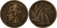 Belgien 20 Francs Baudouin I, Brussels, Nickel brass, S, KM:159 -