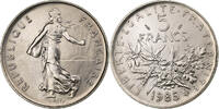 Frankreich 5 Francs Semeuse, Pessac, Copper-nickel, UNZ, Gadoury:771 -