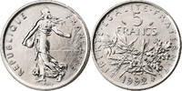 Frankreich 5 Francs Semeuse, Pessac, Copper-nickel, UNZ, Gadoury:771 -