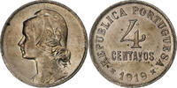 Portugal 4 Centavos Lisbon, Kupfer-Nickel, VZ -