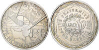 Frankreich 10 Euro Haute-Normandie, Pessac, Silber, UNZ -