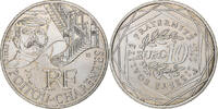 Frankreich 10 Euro Poitou-Charentes, Pessac, Silber, UNZ -