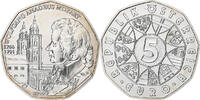 Österreich 5 Euros Mozart, Vienna, Silber, STGL -