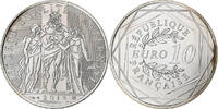 Frankreich 10 Euro Hercule, Pessac, Silber, UNZ -