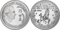 Belgien 10 Euro Albert II, PP, Brussels, Silber, STGL -