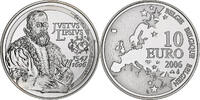 Belgien 10 Euro Justus Lipsius, PP, Brussels, Silber, STGL -