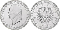 Deutschland 10 Euro Robert Schumann, PP, Hamburg, Silber, UNZ -
