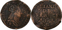 Frankreich Liard de France Louis XIV, Kupfer, SGE+ -