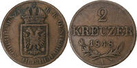 Österreich 2 Kreuzer Franz Joseph I, Vienna, Kupfer, S -