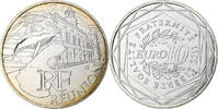 Frankreich 10 Euro Réunion, Pessac, Silber, UNZ -