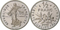 Frankreich 1/2 Franc Semeuse, Pessac, PP, Nickel, STGL -