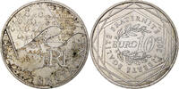 Frankreich 10 Euro Bretagne, Pessac, Silber, VZ+ -
