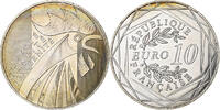 Frankreich 10 Euro Coq, Pessac, Billon, VZ+ -