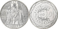 Frankreich 10 Euro Hercule, Pessac, Silber, UNZ -