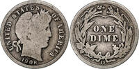 Vereinigte Staaten Dime Barber, Denver, Silber, S -