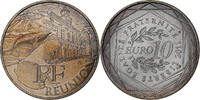 Frankreich 10 Euro Réunion, Pessac, Silber, VZ+ -