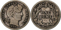 Vereinigte Staaten Dime Barber, Denver, Silber, S -