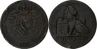Frankreich 10 Centimes Brussels, Kupfer, S -