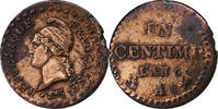 Frankreich Centime Dupré, Paris, Kupfer, SS -