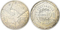 Frankreich 10 Euro Haute-Normandie, Pessac, Silber, UNZ -