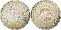 Frankreich 10 Euro Haute-Normandie, Pessac, Silber, UNZ -